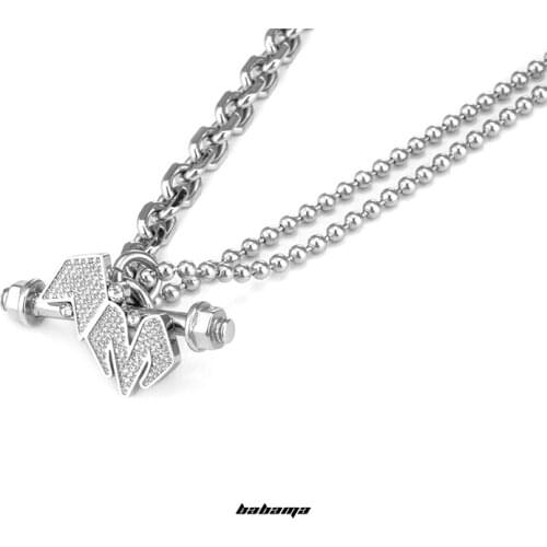 Babama fashion partner: fourtry the same couple necklace Yao Chen same Pendant