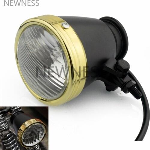 Motorcycle 4" Retro Headlight Front Lamp Headlamp For Harley Triumph Cafe Racer Bobber Cruiser H4 12v Custom Headlamp Lighting