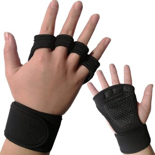 Weight Lifting Gloves Training Gym Grips Fitness Glove Women Men Crossfit Bodybuilding Gymnastics Wristbands Hand Palm Protector