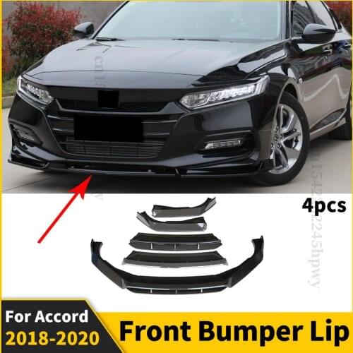 Front Bumper Lip Chin Deflector Protector Guard Decoration High Quality Splitter Cover Trim For Handa Accord 2018 2019 2020