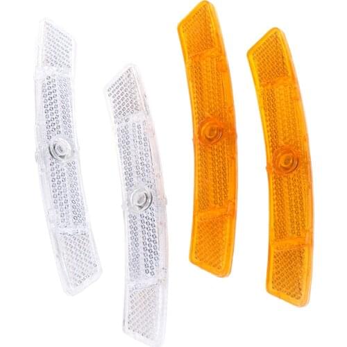 Bicycle Spoke Reflector Safety Warning Light Wheel Rim Reflective Light For Mountain Bike Vintage Clip Tube Reflector 2pcs