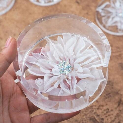 DIY Crystal Epoxy Resin Mold Coaster Round Coaster Box Storage Box Mirror Silicone Mold For Resin