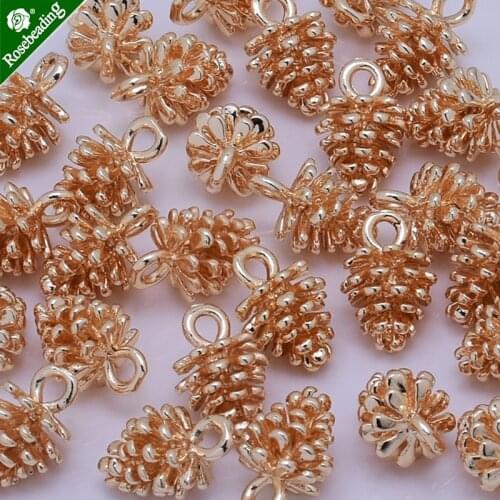 Pine Cone/flower bud Pendant,Charms & Pendants,suit for necklace/bracelet/earring ect,sold 10pcs/lot