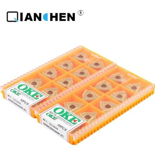 OKE 10pcs/lot High Precision High Performance High Strength CNC WNMG080408R-ZC OC2025 Industry Carbide Inserts Hard Alloy