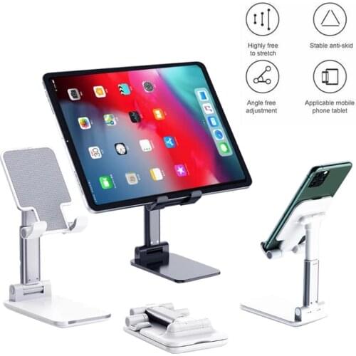 Universal Mobile Phone Holder Foldable Adjustable Portable Desktop Tablet Metal Bracket Holder For iPad iPhone Huawei xiaomi etc