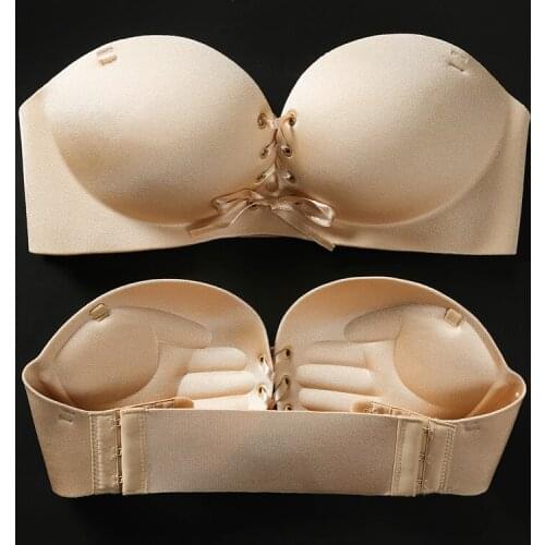 Mozhini Fashion Sexy Women Bra Adjustable Cleavage sexy Bra Seamless no rims Gather Super Push Up bra Big gather pull breast Bra