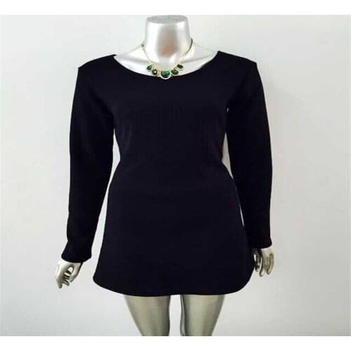 Dress Womens Party Warm Bottoming Shirt Slimming Temperament Plus Velvet Thickening