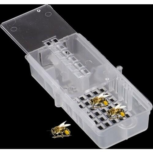 1Pcs Bee Tool Bee Transport Cages Beekeeping Queen House Hive Bee Cage White Transparent Bee Cage