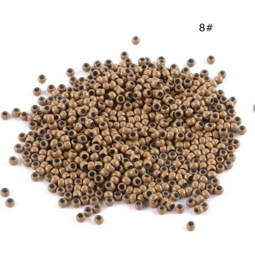 10 000pcs 2.9x1.6x2.0 mm Silicone Nano Rings for Tip Hair Extensions Tools 8 colors available