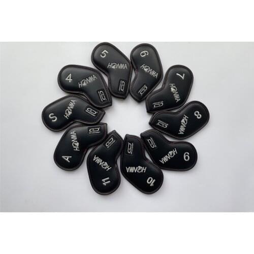 10PCS HONMA Golf Head Cover Golf Irons Head Cover 4-11AS PU Leather Golf Irons Head Cover Free Shipping