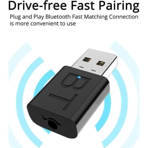 2 In 1 Wireless Bluetooth 5.0 Transmitter Receiver Adapter Stereo Audio Adapter 24BB
