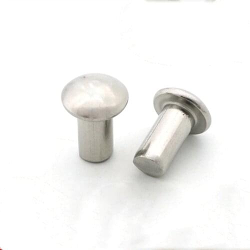 4pcs M10 stainless steel semicircular head rivet solid rivet household solids round cap decoration bolts 20mm-45mm length