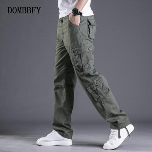 Military Camouflage Cargo Pants Mens Outdoor Rip-Stop Cotton Multi Pockets Army SWAT Combat Tactical Trousers Male Sweatpants
