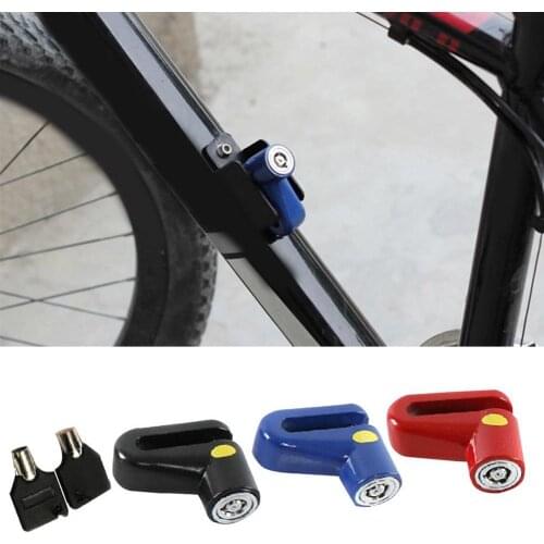 Heavy Duty Motorcycle Mountain Bicycle E-Bike Disk Brake Safety Anti-Theft Lock Electric Bike Brake Theft Protection