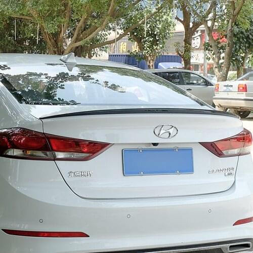 FOR NEW Hyundai Elantra Spoiler WING ABS Material Car Trunk Rear Lip Black White Small Tail Decoration Accessories 2015