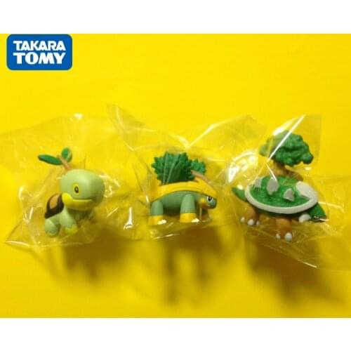 Tomy Pokemon GO Action Figure Model Pokemon Turtwig Grotle Torterra MC Series Model Toy Gifts