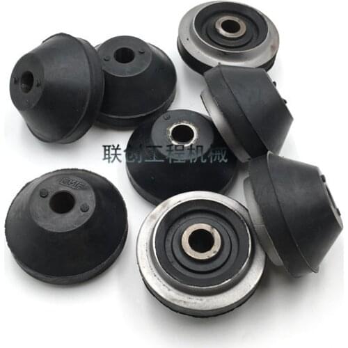 Komatsu PC20/25/30/35 machine foot glue Yangma engine shock absorbent glue buffer glue base glue excavator accessories