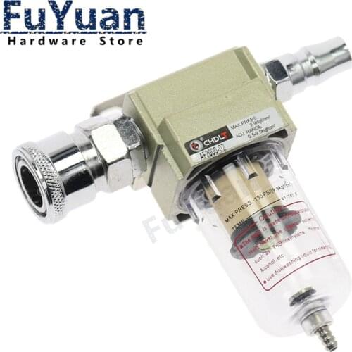AF2000-02 Compressed Air Compressor In Line Moisture Water Filter Trap 1/4" W Pneumatic Fittings