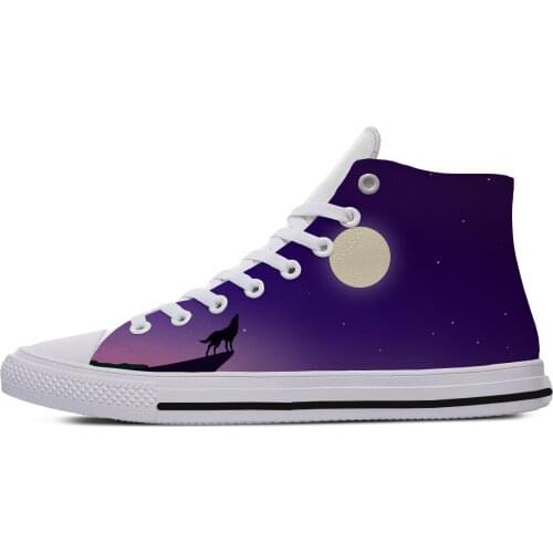 2019 Hot Starry Wolf 3D print Tshirt Unisex Fashion Casual Lightweight Breathable Comfortable Canvas Shoes Fashion