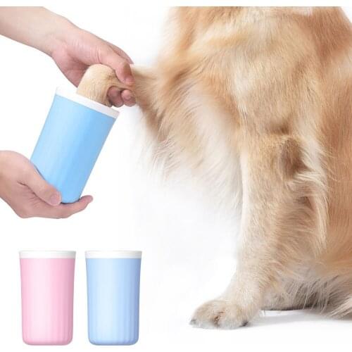 Miflame Silicone Dog Paw Cleaning Cup Portable Dog Foot Washer For Pet Accessories Solid Dog Paw Massage Tools Dog Paw Cleaner