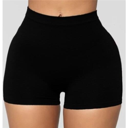 Newly Women Shorts Fashion Solid Color Slim Skinny Shorts Casual High Waist Shorts For Female Plus Size