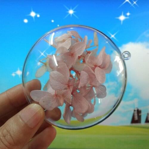 50pc Oblate Shape Transparent Plastic Christmas Balls Ornaments New Years Tree Decorations Round ball Home House Craft Supplies