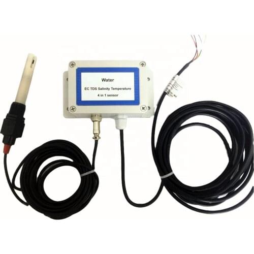 RD-ETTS-01 online RS485 Modbus Digital output LORA LORAWAN water EC TDS Temperature Salinity 4 in 1 sensor