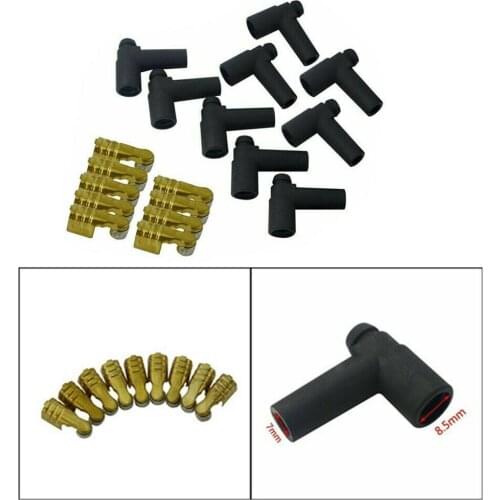 HEI-Style Rubber Distributor Wire Boots Cap Straight Terminals 90Degree Din