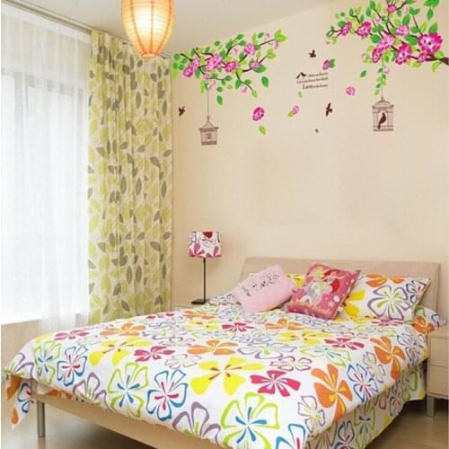 Romantic Wall Stickers Waterproof Home Decoration Bedroom Living Room Removable Wall Stickers Fashion Mural Home Decor 60X90cm