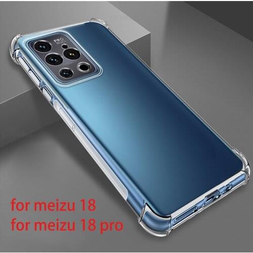 For meizu 18 18 pro Airbag Case Ultra Thin Soft TPU Silicone Slim Matte Skin Anti-fall Case For meizu18 Bags Cover