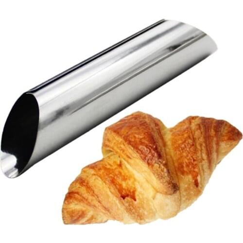 Stainless steel inclined Danish large screw croissant baking mold cylinder tube