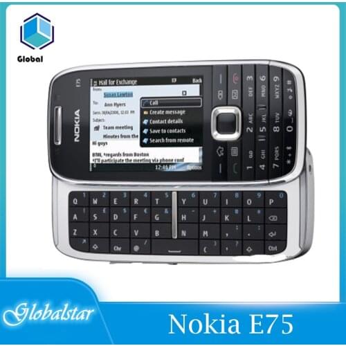 Nokia E75 Refurbished Original Unlocked Nokia E75 Slide 2.4' inch GSM 3G Symbian mobile phone with A-GPS Bluetooth WIFI FM