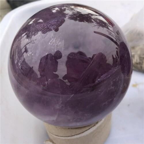 1pc about 9-10cm natural amethyst quartz sphere and mineral amethys crystal ball gift healing meditation dispel negative energy