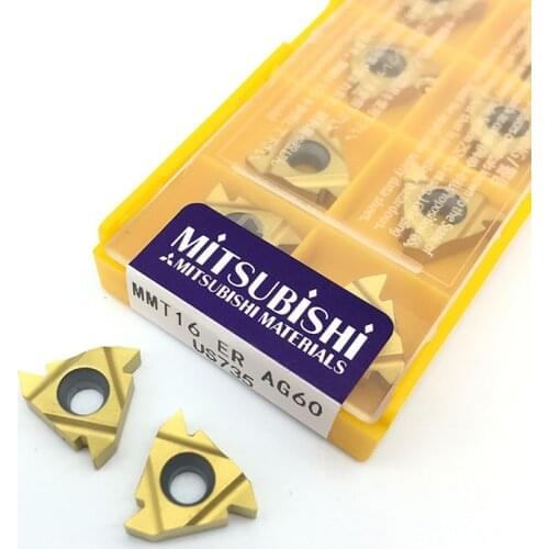 10PCS MMT16 ER AG60 US735 Carbide CNC Blade Turning Tools Internal Turning Tokarnyy Turning Tools