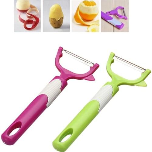 2PCS Fruit Vegetables Peeler Knife Household Plastic Apple Peer Potato Gadget Peeling Portable Home Kitchen Tools Accessories