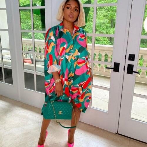 2021 Africa Clothing African Dresses For Women Dashiki New Style Spring Autumn Dress African Clothes Fashion Africaine Femme