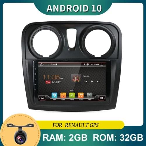2 Din Car Radio For Dacia Logan 2 Sandero Autoradio Car PC Head Unit Android 10 Free Canbus Camera GPS Naviagtion BT