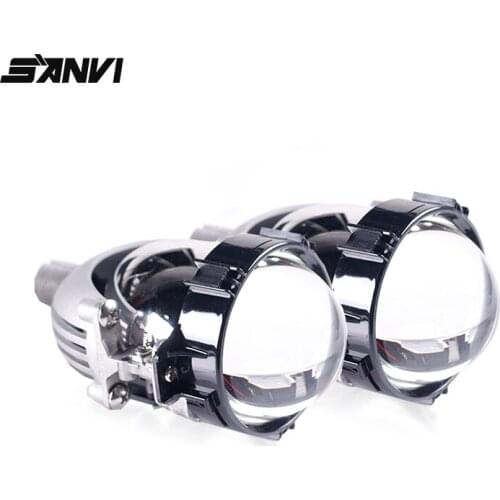 SANVI Hot Sale Car Conversion Kit Parts Bi LED Projector Lens Headlight 12v H4 for kia k5 Motorcycle Headlight Automatic LED Car
