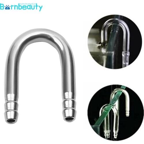 CO2 U Shaped Aquarium CO2 Regulator Diffuser Atomizer Stainless Steel Durable CO2 Diffuser Check Valve Fish Tank Tube Oxygen Acc