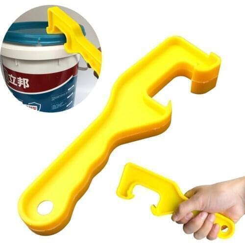 Homebrew Abs Plastic Gallon Bucket Pail Paint Barrel Lid Can Opener Opening Tool for Home Office Color Random Bar Accessories