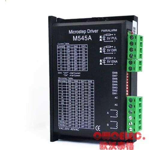 M545A/M545D 2-phase Stepper Motor Driver 57 Hybrid Step Stepping Motor Driver, Optical isolation Motor Driver instead DM542