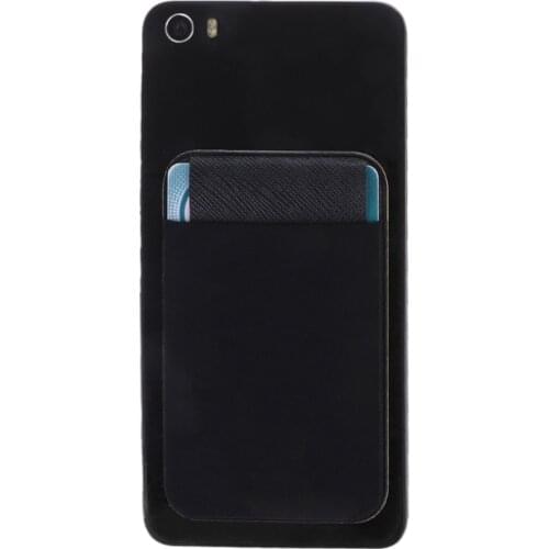 Elastic Mobile Phone Wallet Credit ID Card Holder Adhesive Pocket Sticker Case 20CA