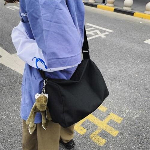 Student School Book Crossbody Bags Canvas Summer 2021 New Mobile Ipad Travel Messenger Shoulder Bag Female