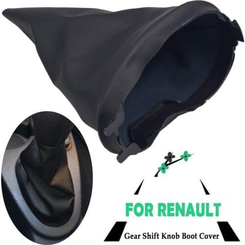 For Renault Clio 2 II Clio 3 III Megane 2 II Scenic 2 II Kangoo Car Gear Shift Knob Shifter Gaiter Boot Cover Car Accessories