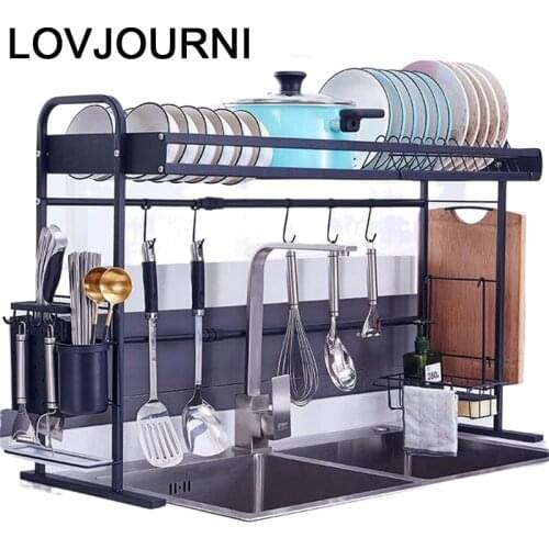 Dish Sink Almacenaje Supplies Fridge Organizer De Stainless Steel Mutfak Cocina Organizador Cuisine Kitchen Storage Rack Holder