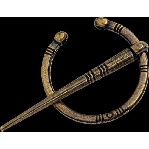 Medieval Viking Fibul Penannular Brooch for medieval garbs shawls cloth cloak Norse jewelry Brooches for women men unisex