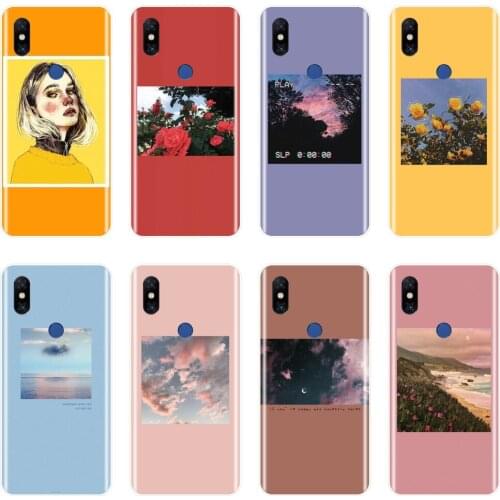 Soft Phone Case Silicone For Xiaomi Mi Max 1 2 3 Yellow Flower Girl Purple Pink Back Cover For Xiaomi Mi Note Mix 1 2 2S 3 Case