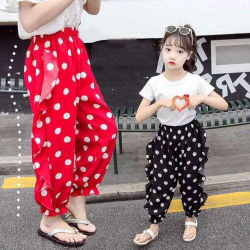 For 2 3 4 5 6 7 8 Years New Kids Pant Kid Baby Boy Girl Cute Summer Casual Cartoon Anti-mosquito Pants Children Loose Trousers