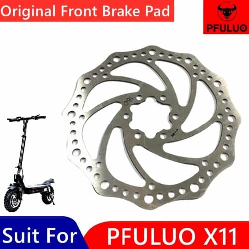 Original Front Brake Pad Parts for PFULUO X-11 KickScooter Smart Electric Scooter Skateboard 160mm Brake Pads Accessories