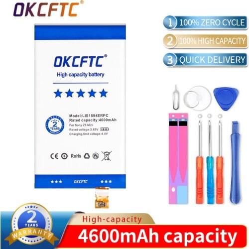 Original 4600mAh LIS1594ERPC Battery For SONY Xperia F5321 Z5C Z5 mini E5823 Z5 Compact Genuine C6 F3216 F3215 F3216Xc
